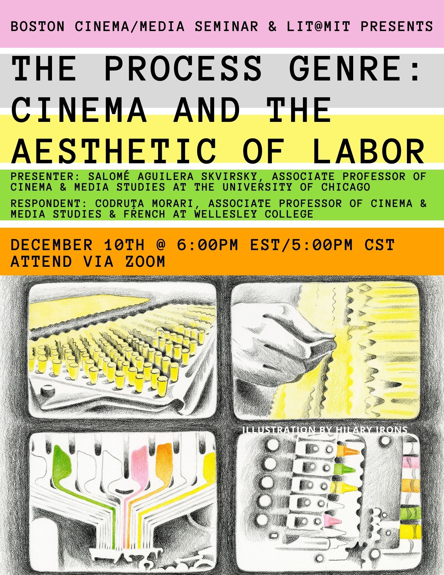 BCMS & Lit@MIT presents, The Process Genre: Cinema and the Aesthetic of Labor