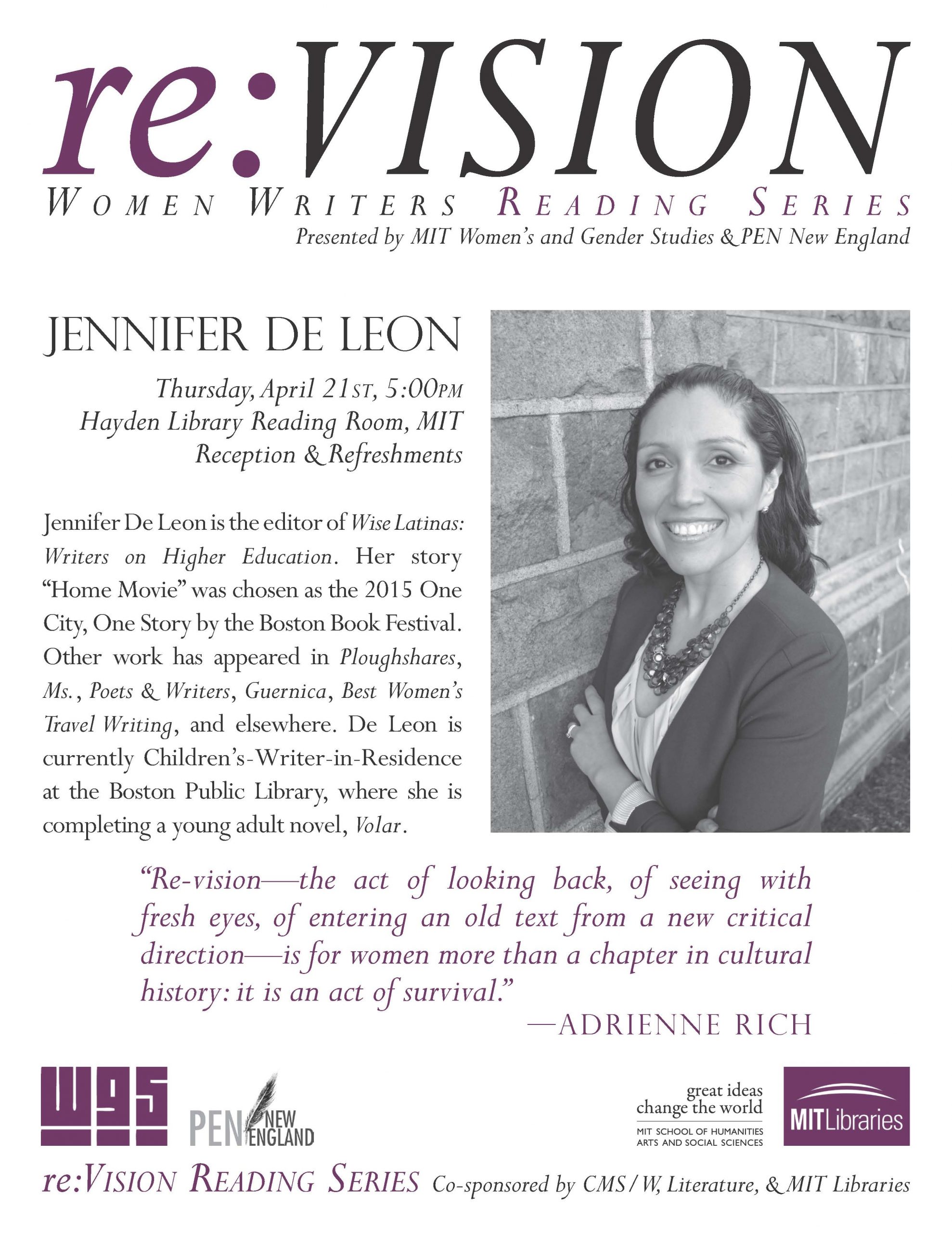 reVision flyer, Jennifer De Leon
