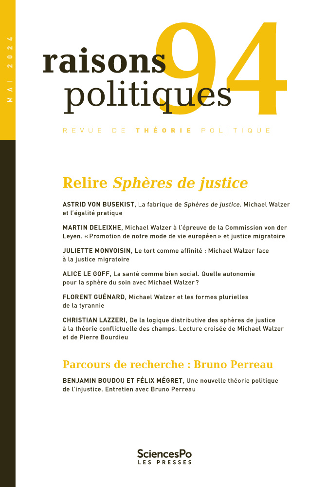 Raison politiques 94, mai 2024 | Interview with Prof Bruno Perreau with Benjamin Boudou et Félix Mégret