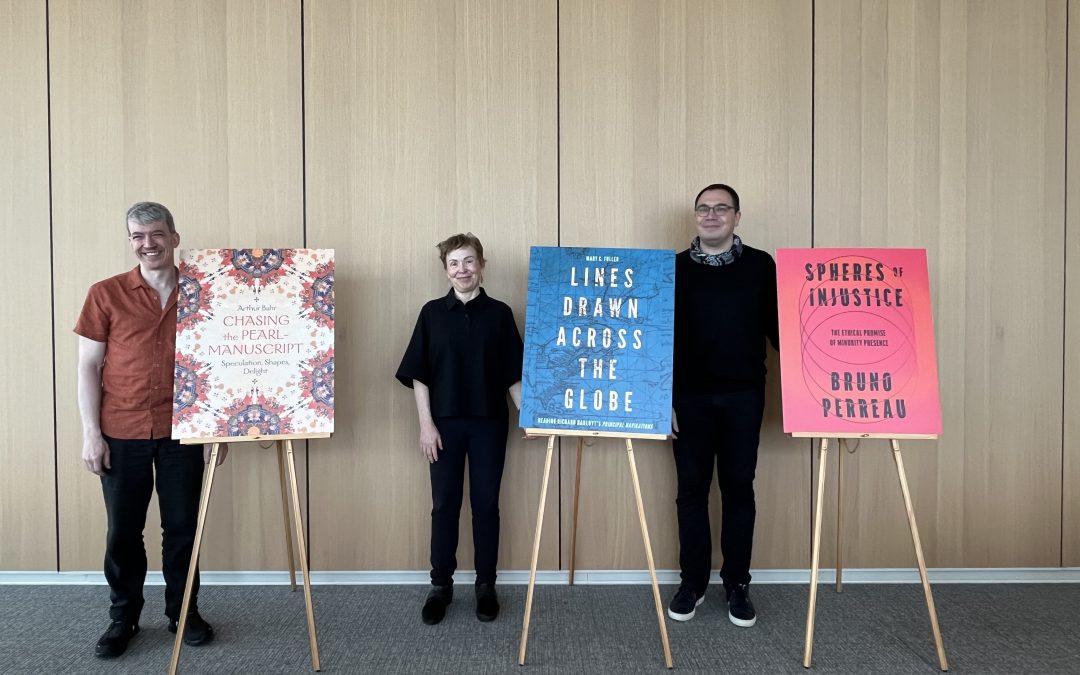 Congratulations! We recently celebrated our recently published Literature faculty: Profs Bahr, Fuller, and Perreau!